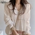 Imagem do Blusa feminina casual de malha de gola alta, tops finos, roupas de verão