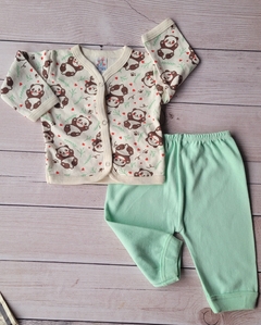 Conjunto longo 3 peças unissex panda - comprar online