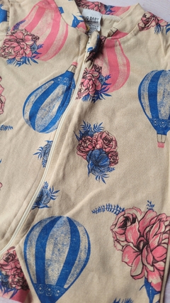 Macacão longo menina balão flores - Loja Meu Guri Moda Bebê