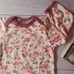 Body menina manga longa floral - Loja Meu Guri Moda Bebê