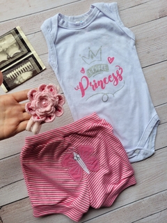 Conjunto menina body e tapa fralda princesa - loja online