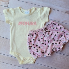 Conjunto menina body e tapa fralda fofura cachorrinho na internet