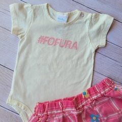 Conjunto menina body e tapa fralda fofura cachorrinho na internet