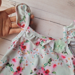 Conjunto menina blusa e short flores na internet