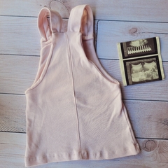 Jardineira vestido menina bebê bordado ursinho - Loja Meu Guri Moda Bebê