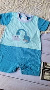 Macacão curto menino dino