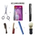 Kit Tesoura 5,0 + Capa de Corte + 4 Pentes + Pincel - comprar online