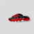 Sandalias Air More Uptempo — Rojo y negro
