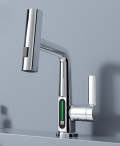 Imagem do Intelligent Digital Display Faucet Pull-out Basin Faucet Temperature Digital Display Rotation