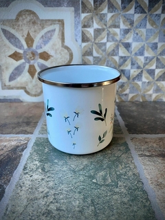 Jarrito Flores tonos verdes - comprar online