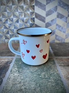 Jarrito Corazones rojos
