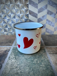 Jarrito Corazones rojos - comprar online