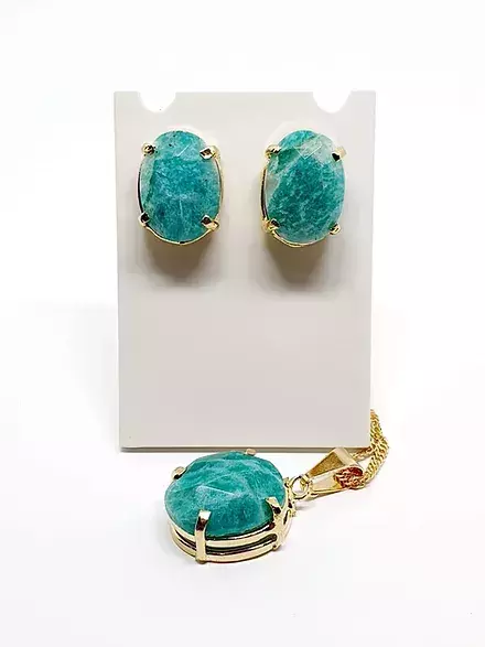 Conjunto Garra e Pedra Foleado