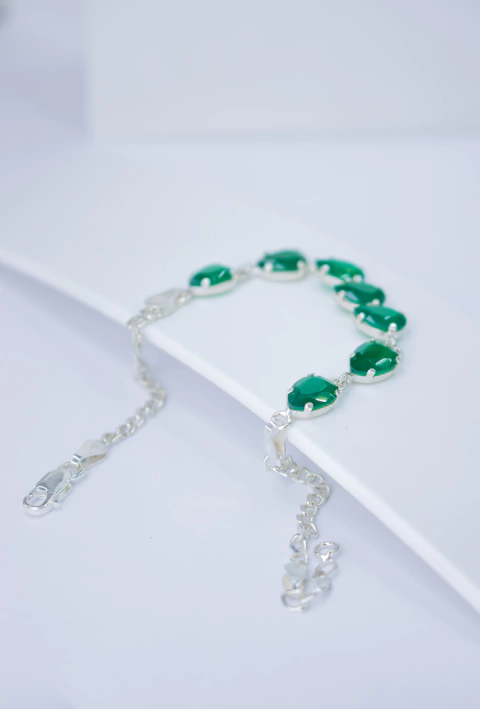 Pulseira Prata 950 Crisoprásio