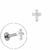 Piercing Cruz Cravejado
