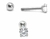 Piercing Ponto de Luz Redondo 2mm e 3mm com Zircônias - comprar online