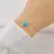 Pulseira Coração Resinado Azul de Prata - comprar online