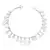 Pulseira Medalhas Penduradas Prata