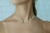 Choker pedraria Cristal/Pink - Uze Pratas