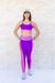 Conjunto Legging Básica Compressão Roxo/Rosa + Top