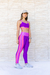 Conjunto Legging Básica Compressão Roxo/Rosa + Top - comprar online