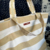 Tote Bag MiMi Listra Bege/Branco - MiMi Tote Bags