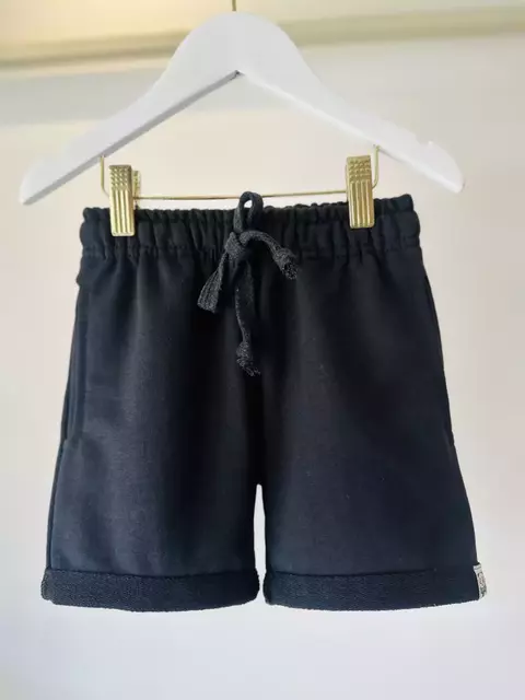 SHORT MOLETOM PRETO