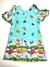 VESTIDO TRAPÉZIO BORBOLETAS VERDE - comprar online