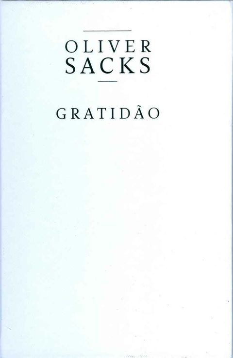 Oliver Sacks - Gratidão