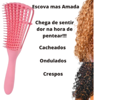 Escova Polvo Para Cabelos Cacheados na internet