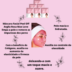 Máscara Facial Peel Off Argila Rosa Sachê Max Love - comprar online