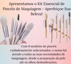 kit 8 pincéis Para Maquiagem com nécessaire - comprar online