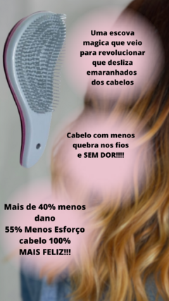 Escova Mágica Desembaraçadora - Charm Encantadora Make Beauty  