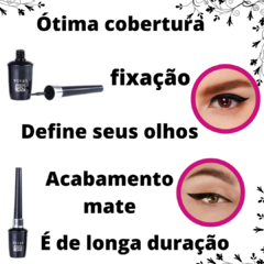 Delineador Líquido para Olhos a Prova D´água Super Black Vivai na internet