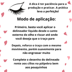 Delineador Líquido para Olhos a Prova D´água Super Black Vivai - Charm Encantadora Make Beauty  