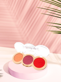 Paleta de Blush 3 Tons Blush Up Mylife MY 8245 - Cor 04