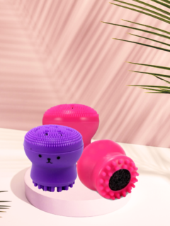 Esponja Polvo de Silicone Para Limpeza Facial Ruby Anjo