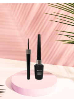 Delineador Líquido para Olhos a Prova D´água Super Black Vivai