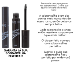 Máscara para Sobrancelha Max Love Cor Escura - Charm Encantadora Make Beauty  