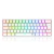 Teclado Gamer Redragon Fizz Branco RGB Mecânico Switch Brown - K617-RGB-W (PT) BROWN - 5586