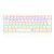 Teclado Gamer Redragon Lakshmi Branco Rainbow Switch Blue - K606W-R (PT) BLUE- 5649