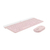 Kit de Teclado e Mouse Logitech MK470 Slim Rosa Sem Fio - MK470 920-011313 - 6476 na internet
