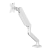 Suporte de Mesa Bluecase Ergo Flex Articulado Para Monitores Branco Com Pistão a Gás - BSMTG01-3W - 6584