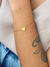 Pulseira Coração Brilho Aço Inoxidável | Dourado na internet