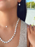 Colar Choker Fio Nylon Coração Madreperola | Semijoia - comprar online