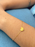 Imagem do Pulseira Coração Brilho Aço Inoxidável | Dourado