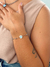 Pulseira Olho Grego com Pedras Aço Inoxidável | Prata - comprar online