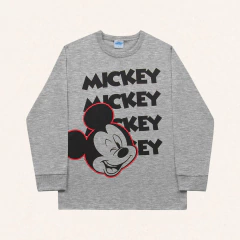 Camiseta em malha 100% algodão Mickey Mouse -Licenciado - Loja Zaz Kids