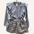 Conjunto blusa em malha confy e saia em tricot chevron - loja online