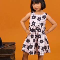 VESTIDO EM SARJA LEVE COM ESTAMPA EXCLUSIVA na internet